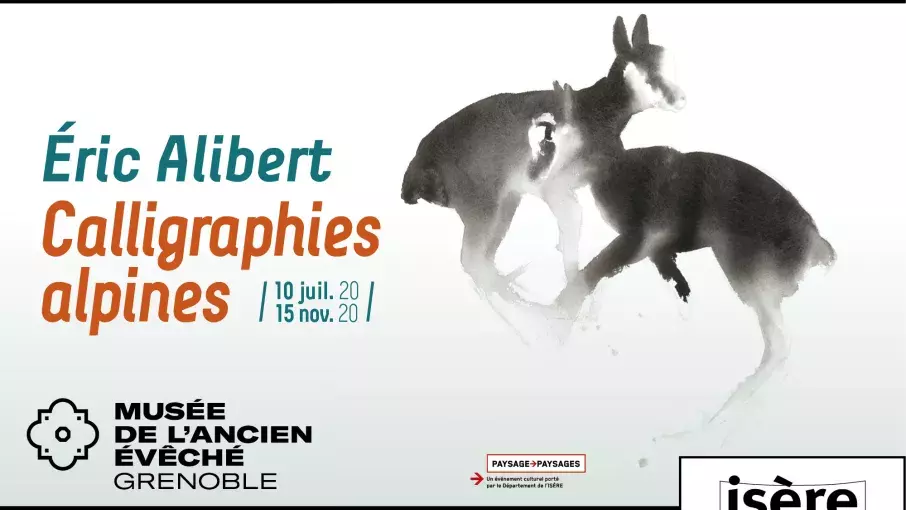 Affiche Éric Alibert. Calligraphies alpines.